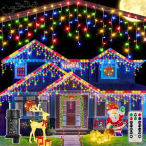 Perdea de luminițe Ollny 486 LED | 12m | Lumină multicolor, interconectabile