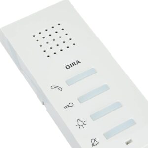 Stație interfon pentru interior cu montatare aparentă Gira, albă