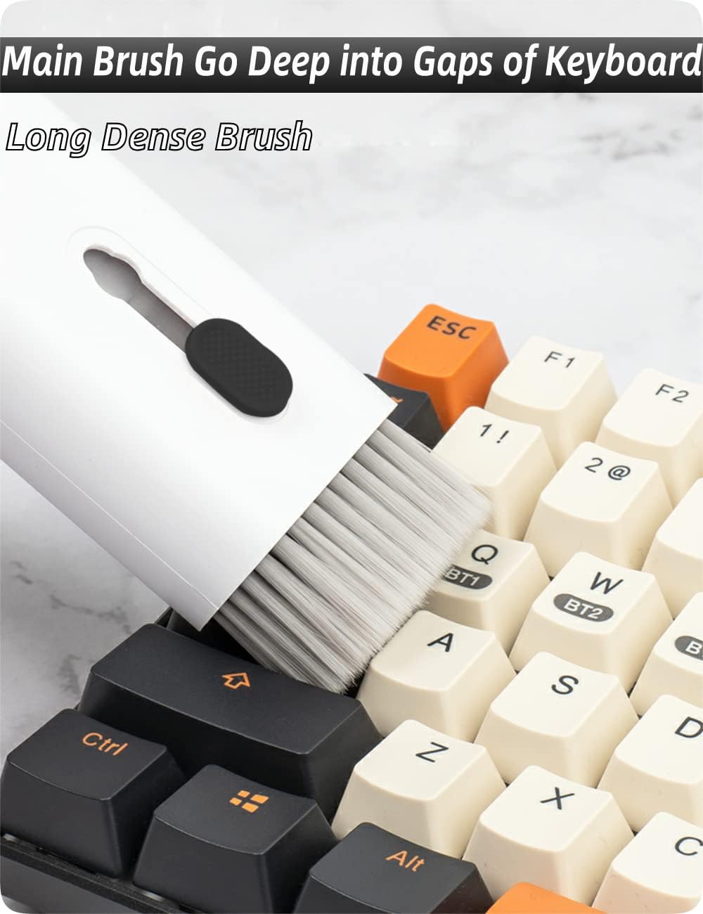 Kit 7 în 1 de curățare tastatură, căști și telefon, Bloook - imagine 2