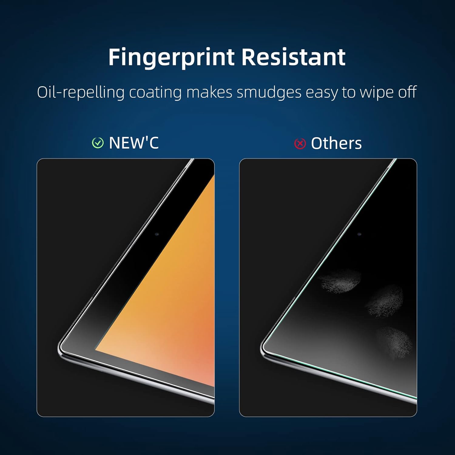 Folie pentru iPad gen. 7/8/9 10.2'' de sticlă temperată, cu instrument de aliniere, New'c - imagine 3