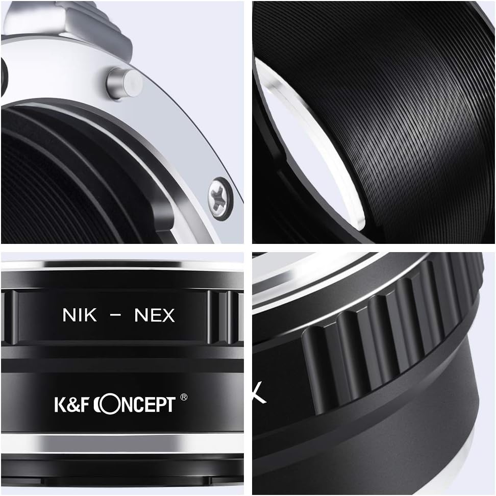 Adaptor Nikon AI pe Sony NEX E-Mount, K&F Concept - imagine 3