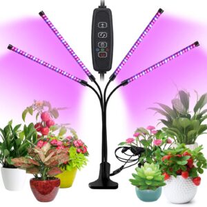 Lampă LED pentru creștere plante cu prindere clema și temporizator, Lebandwit