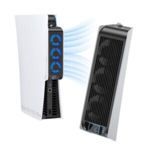Cooler pentru PS5 cu port USB si LED, Kiwihome