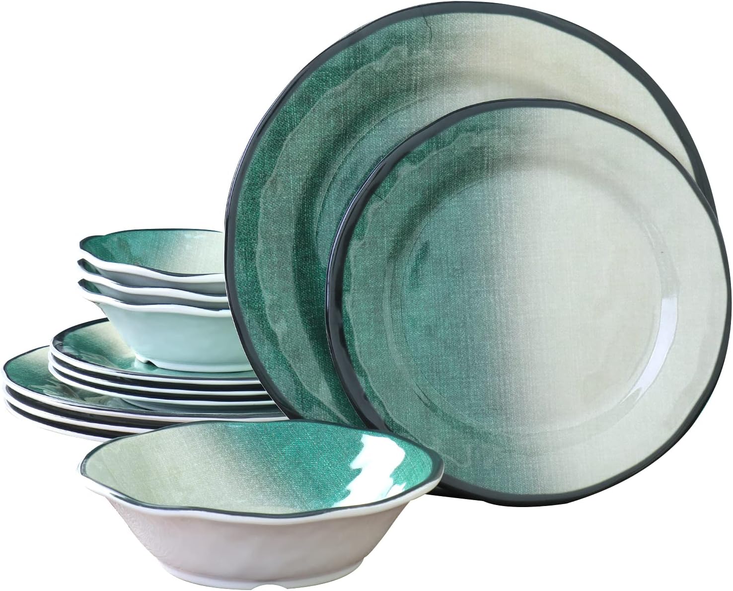 Vesela Melamina, Set 12, Verde, GTHome - imagine 2