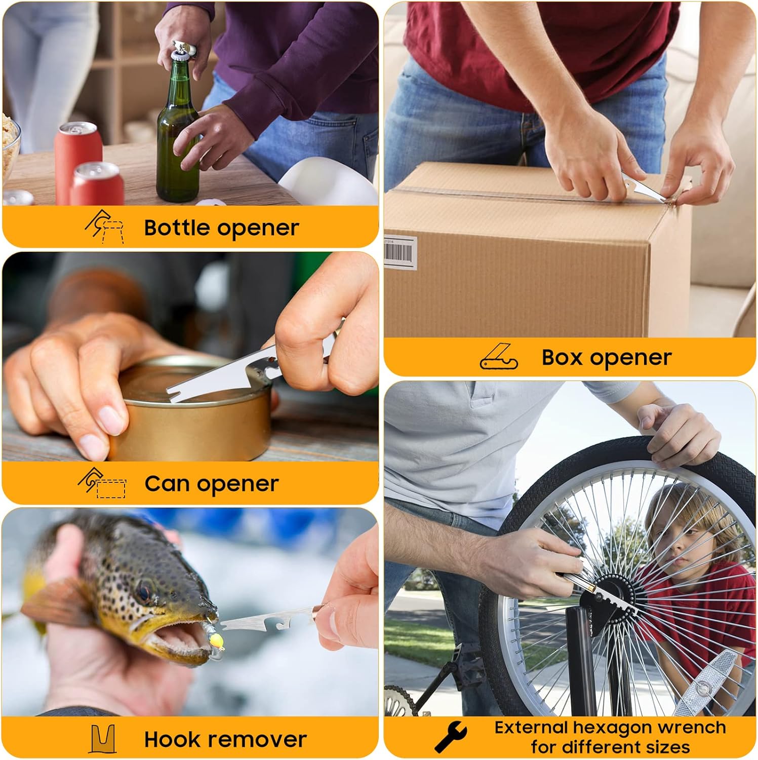 Stilou Multifuncțional 13 în 1 – Instrument utilitar compact, ideal pentru bărbați, cu 13 funcții esențiale - imagine 6