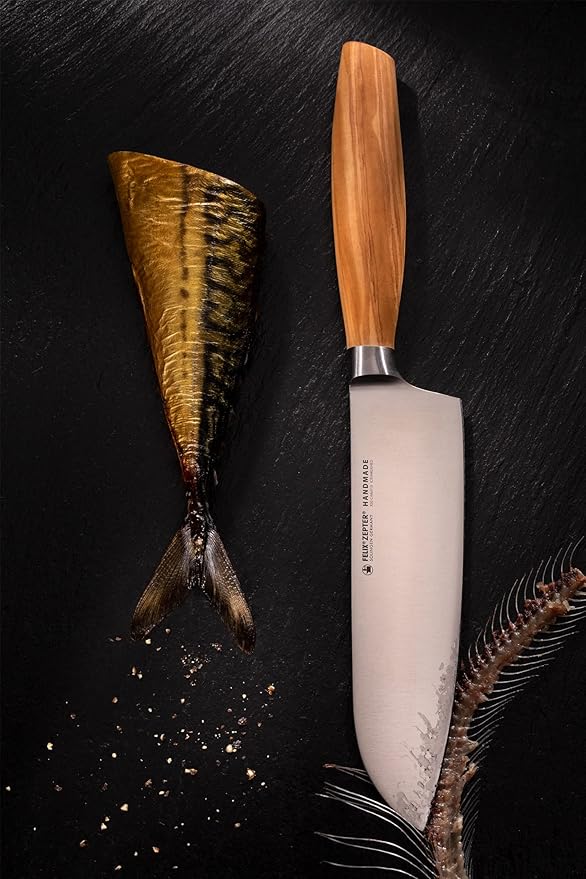 Cuțit Santoku cu mâner din lemn de măslin Felix Solingen S Olive - imagine 2