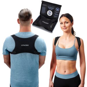 Corector de postura pentru spate cu benzi elastice corpodinamice, Fitnesix Easy-Back