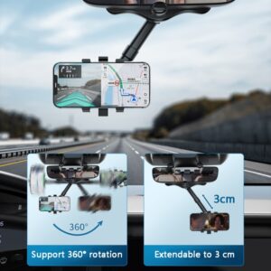 Suport auto de telefon pentru oglinda retrovizoare