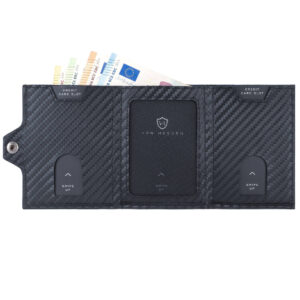 Portofel slim din piele cu protectie RFID, Von Heesen