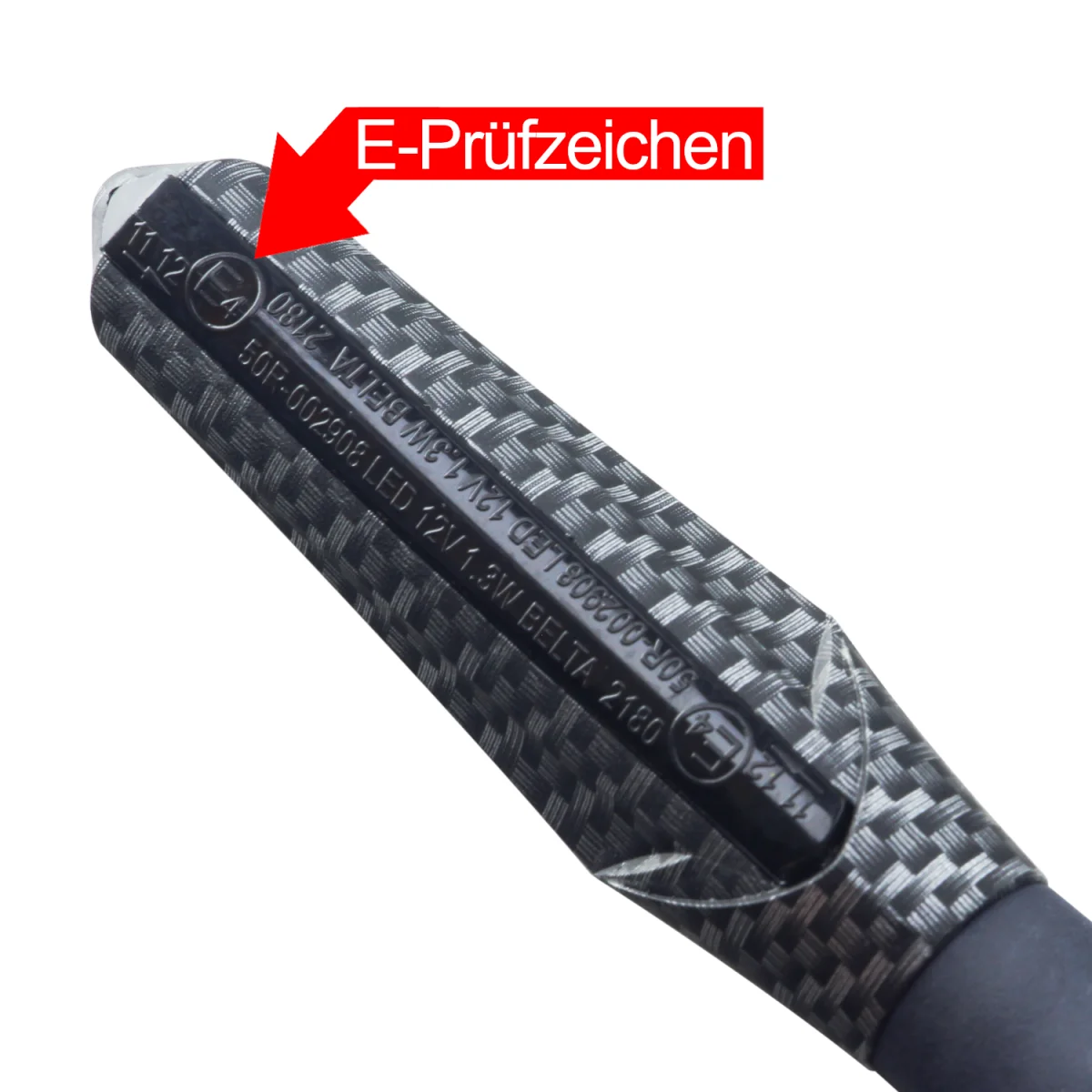 Semnalizari LED pentru motocicleta Area 1, cu aspect carbon, Set 4 - imagine 3
