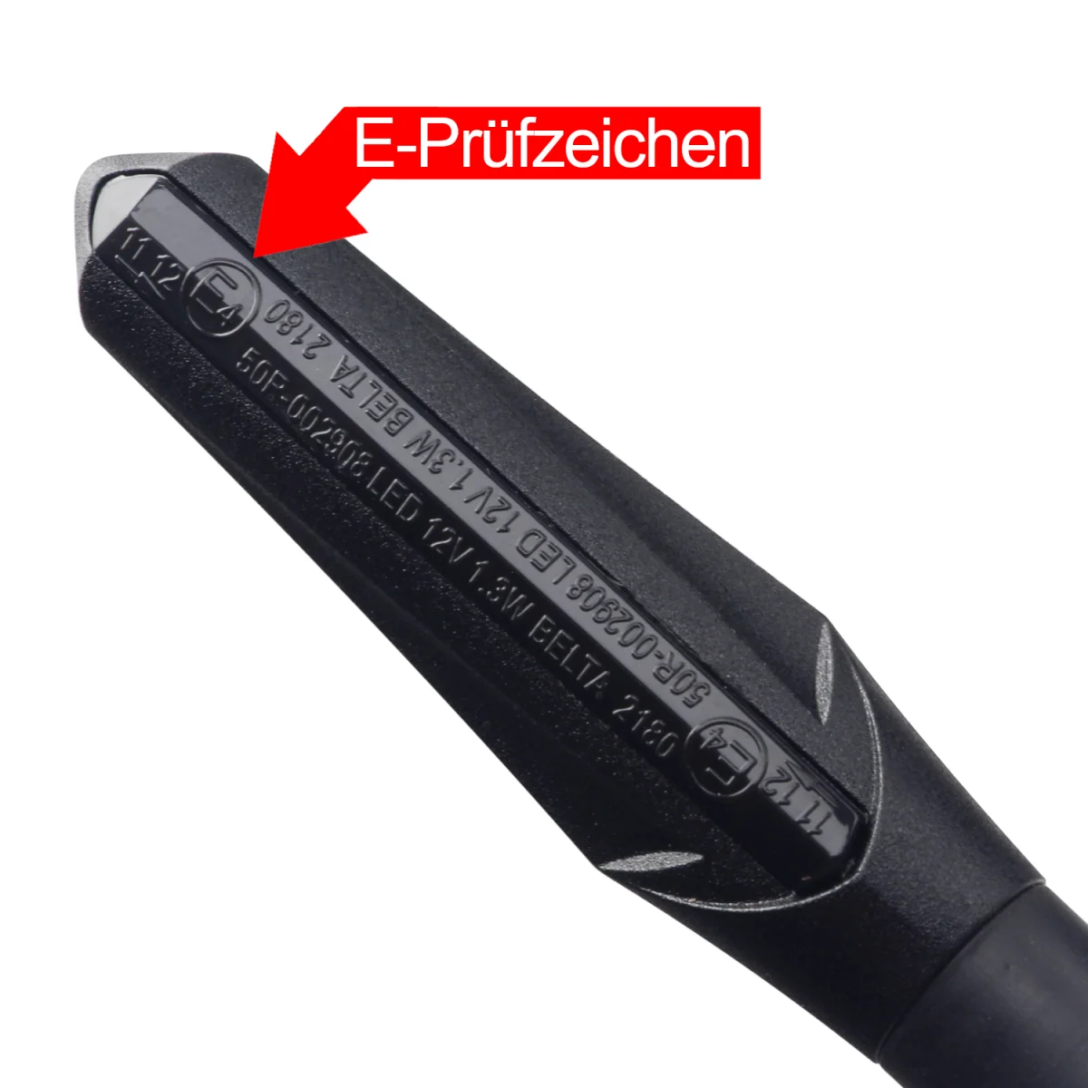 Set 4 Semnalizari LED pentru motocicleta Area 1 cu efect de lumină de mers, negru, filet M8 - imagine 3