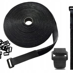 Bandă velcro pentru organizarea cablurilor, cu catarame și tăiere la dimensiune, Hazarox