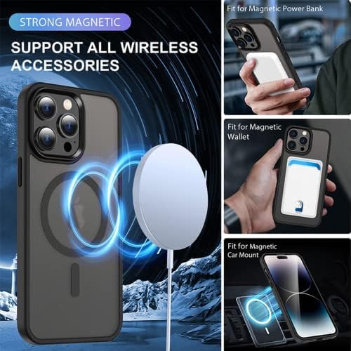 Husă cu MagSafe pentru iPhone 14 Pro Max, design mat, BR - imagine 2
