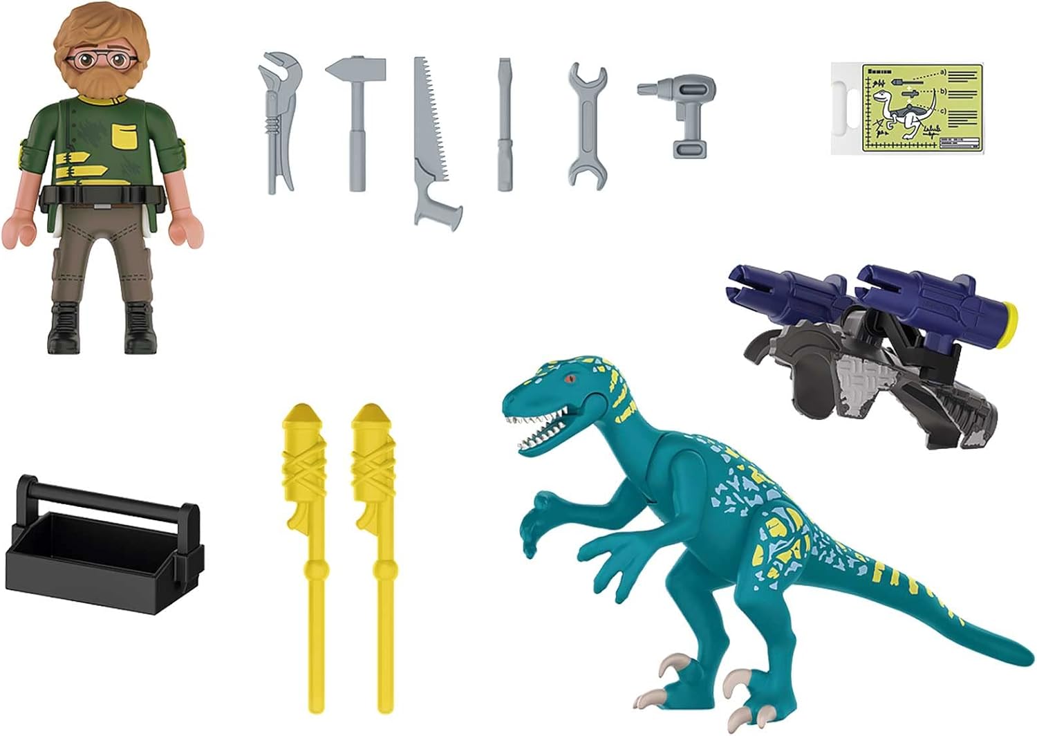 Playmobil Dino Rise - Unchiul Rob pregatit pentru batalie, 70629 - imagine 3