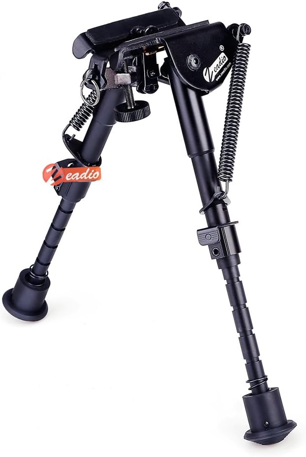 Bipod extensibil pentru armă cu suport pentru curea, Zeadio - imagine 2
