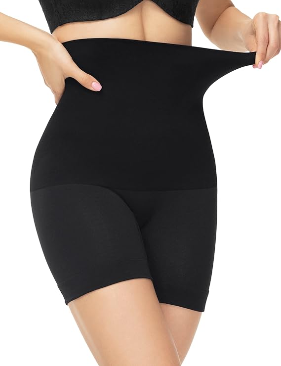Lenjerie modelatoare cu talie înaltă și control abdominal Attlady, negru - imagine 5
