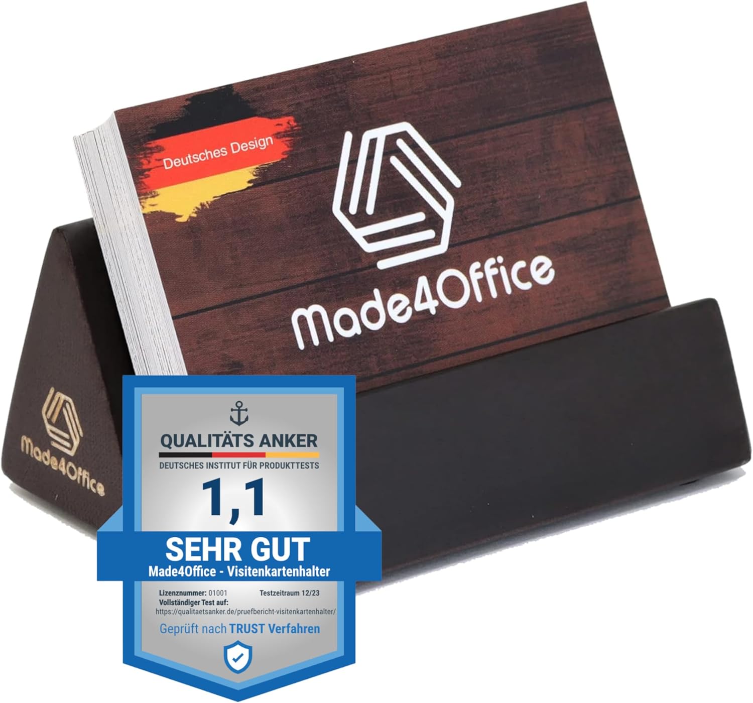 Suport pentru cărți de vizită din lemn de pin Made4Office - imagine 5