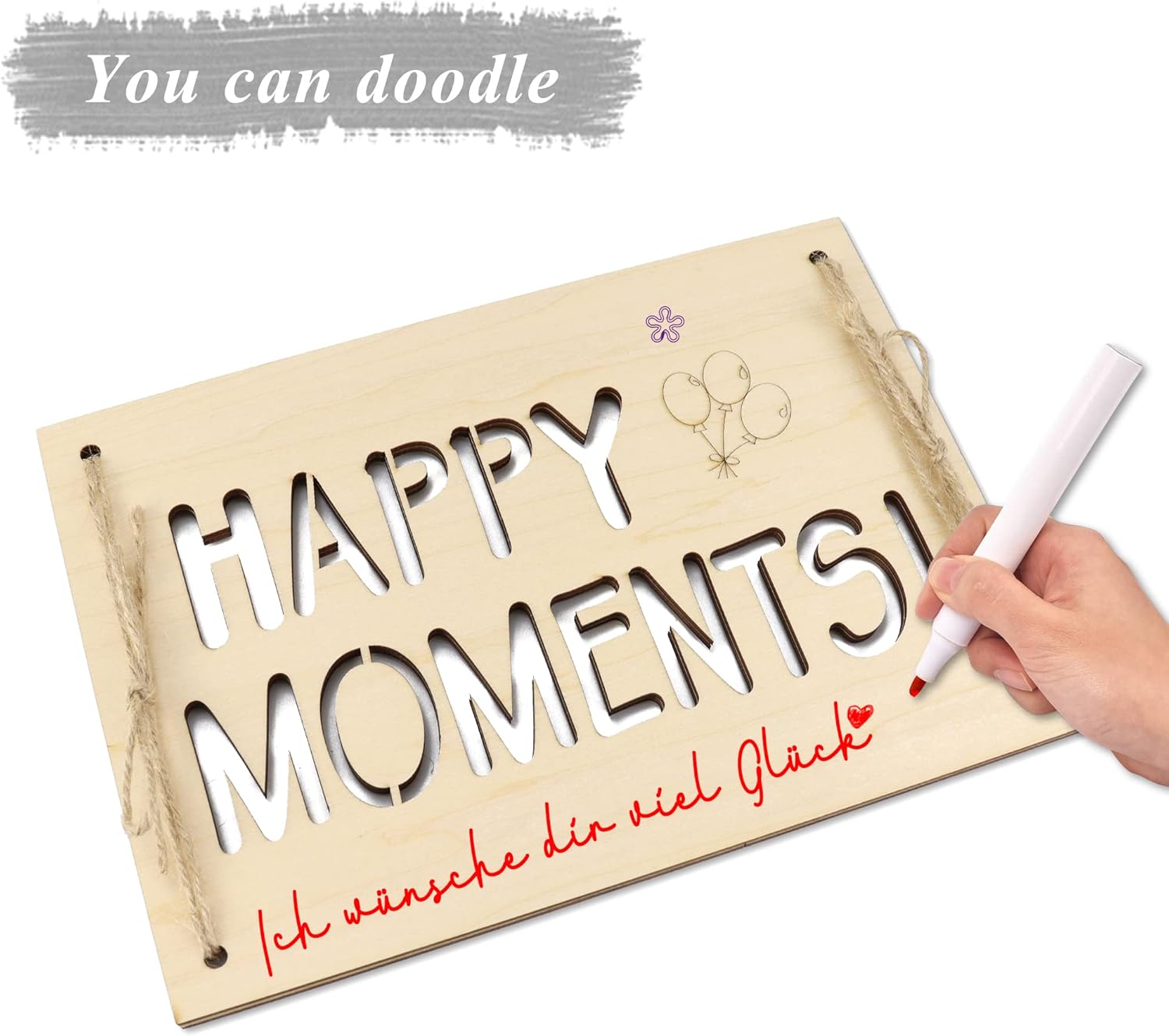 Card pentru banii de cadou, din lemn - imagine 4