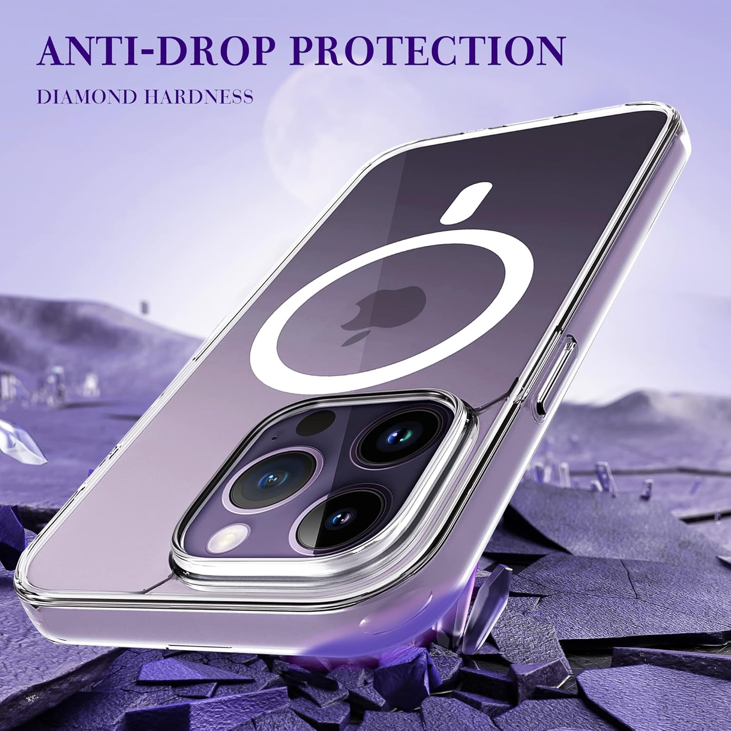 Husă cu MagSafe pentru iPhone 14 Pro Max transparentă, BR - imagine 4