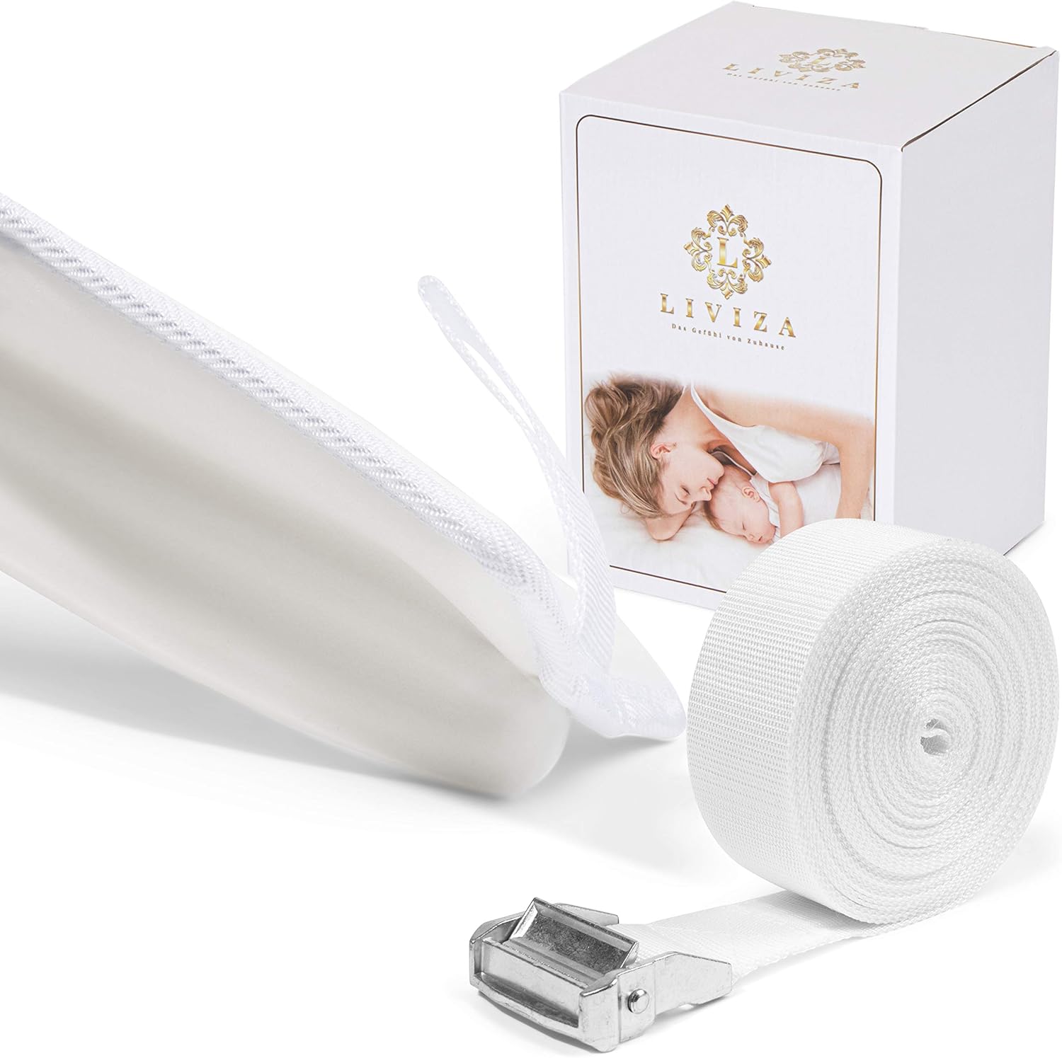 Topper conector de saltele pentru pat, Livizia - imagine 2