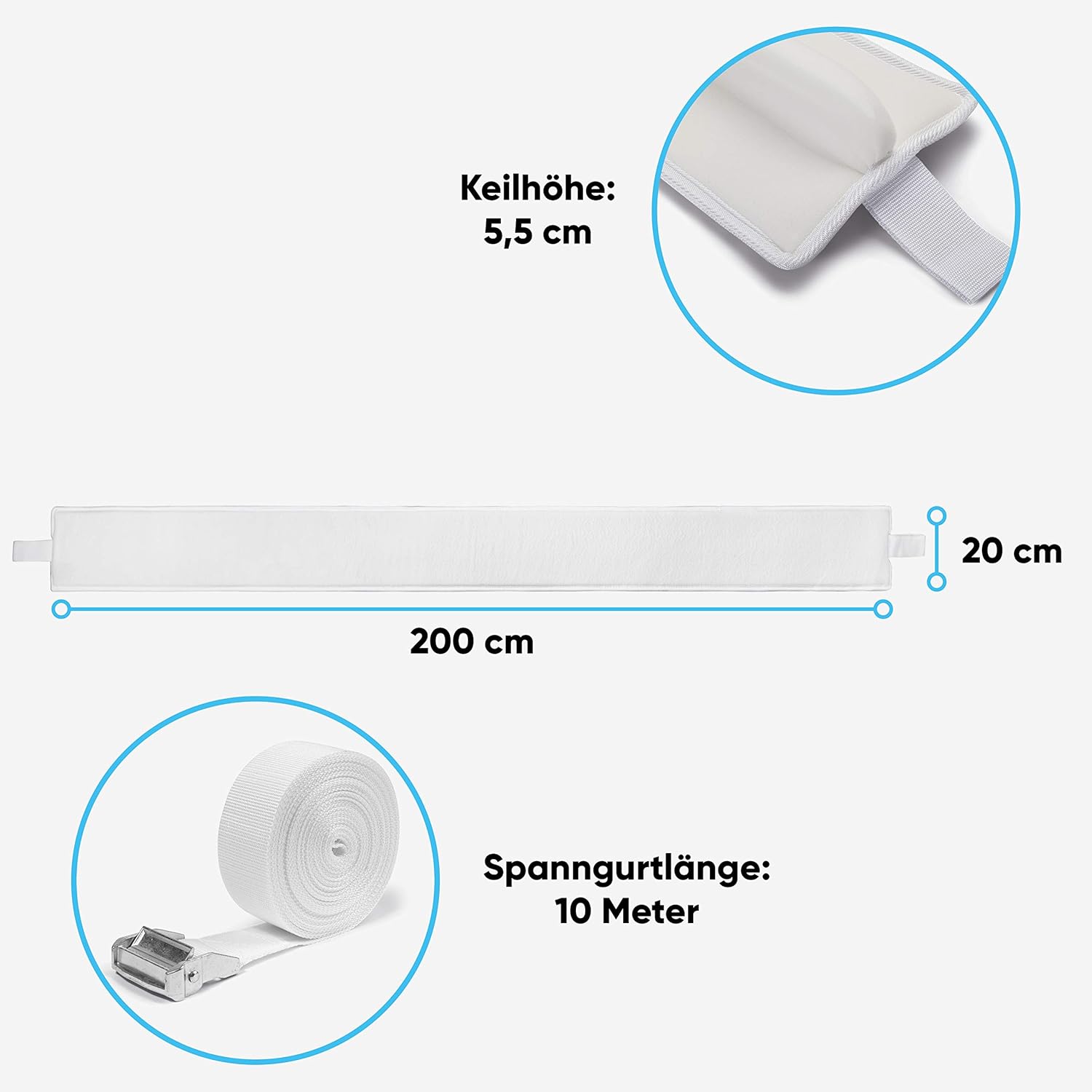 Topper conector de saltele pentru pat, Livizia - imagine 3