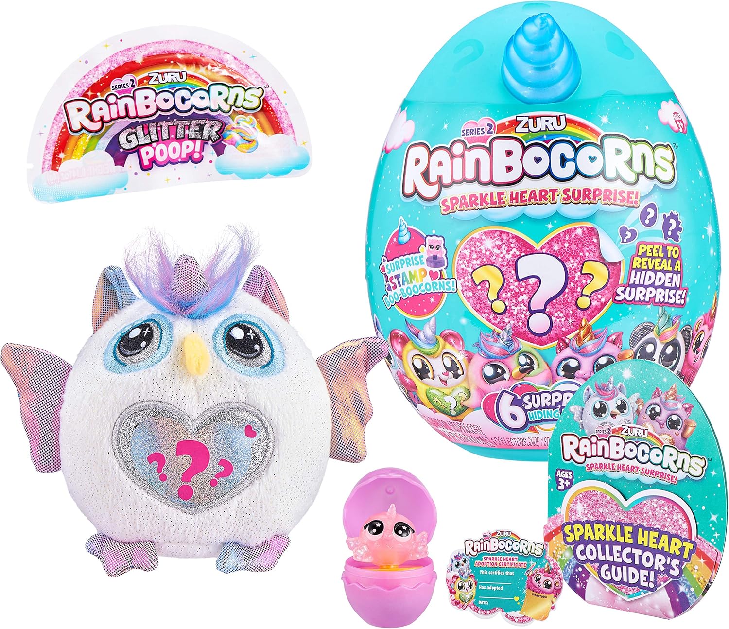 Ou surpriza cu 6 jucarii, Zuru Rainbowcorns