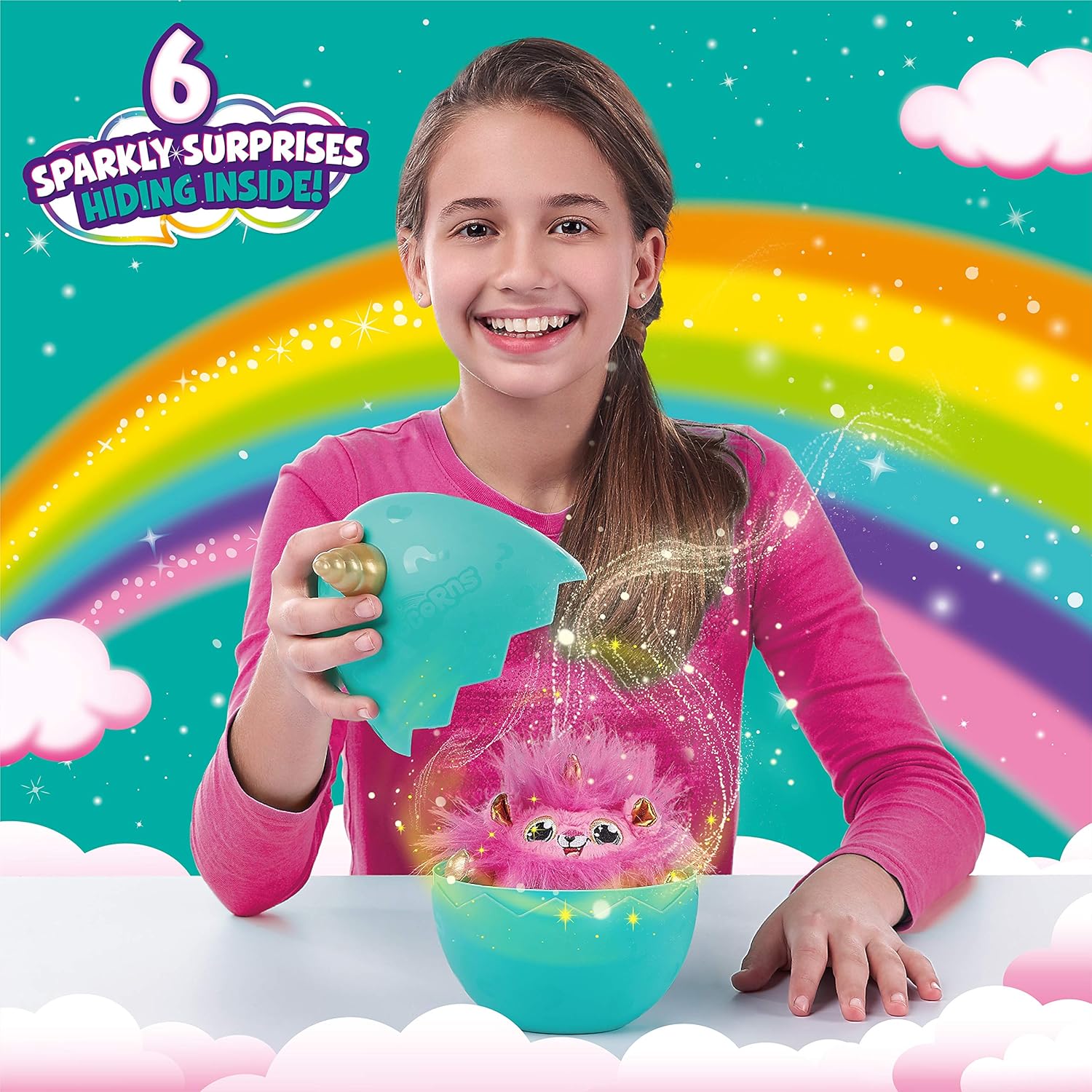 Ou surpriza cu 6 jucarii, Zuru Rainbowcorns - imagine 5