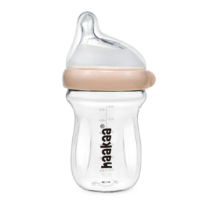 Sticluță bebe din sticlă Haakaa 180ml, Gen. 3