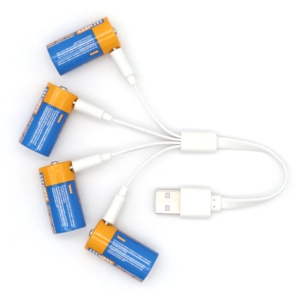 Baterii reîncărcabile CR123A 700mAh cu USB-C ,set 4, Szempty