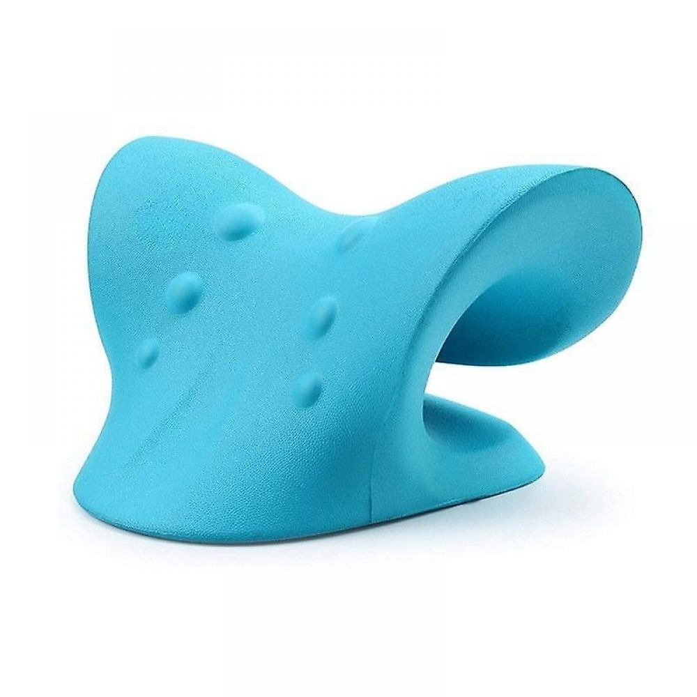 Perna cervicala pentru relaxare gat si umeri, albastra - imagine 4