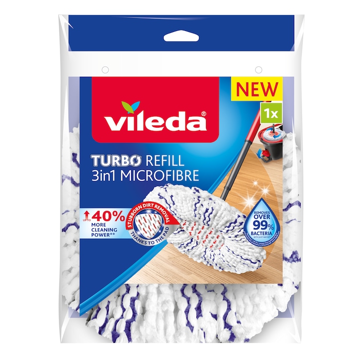 Rezerva pentru mop Vileda Turbo 3in1 - imagine 2