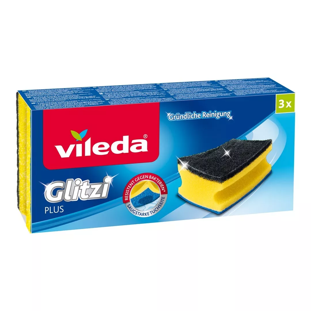 Burete de vase Vileda Glitzi Plus, set 3 - imagine 2
