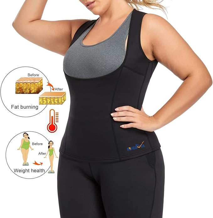 Bluză de Sauna pentru femei Nheima – Corset Modelator Talie și Slăbire - imagine 2